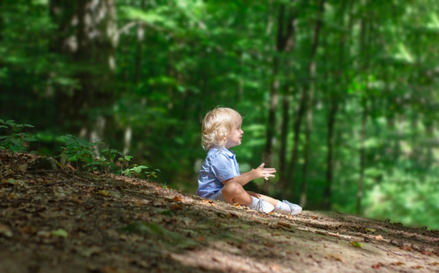 jak wytłumaczyć dziecku co to jest ekologia - dziecko w lesie
